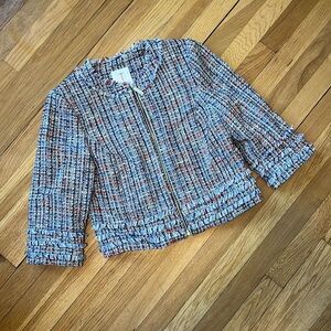 Ted Baker tweed blazer w/ sparkly threads